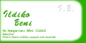 ildiko beni business card